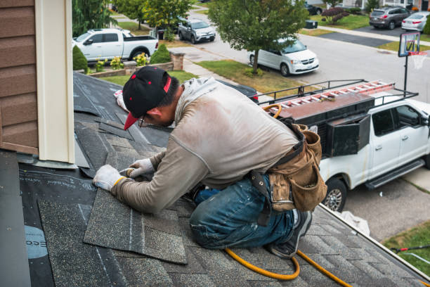 Professional Roofing technician working in Goshen, VA